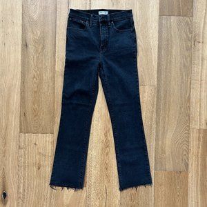 MADEWELL Cali Demi-Boot Jeans in Bayland Wash: Raw-Hem Edition